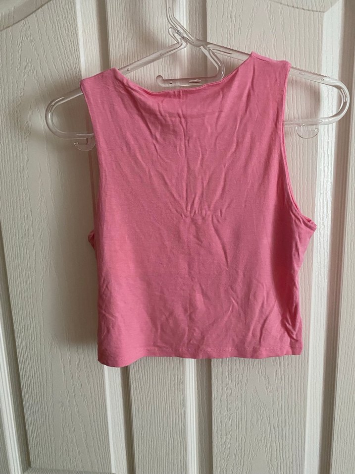 Pembe Basic Kolsuz Salaş Atlet - Görsel 2