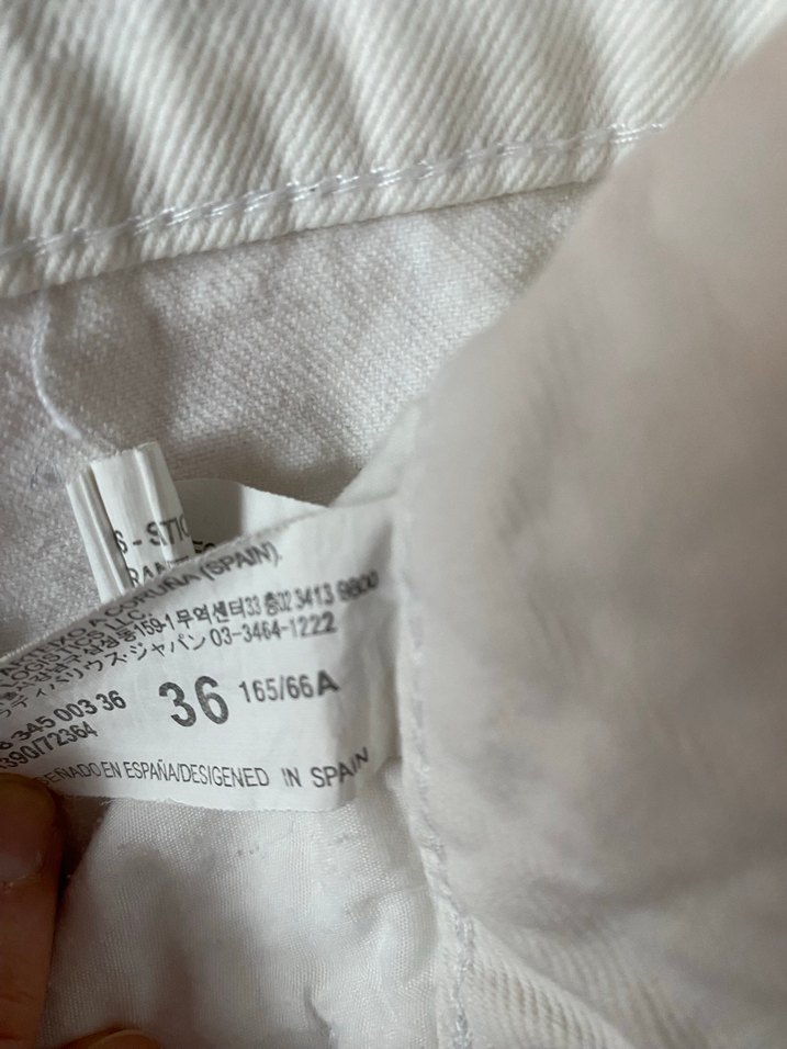 Düğmeli Beyaz Mini Kadın Kot Şort - Görsel 5