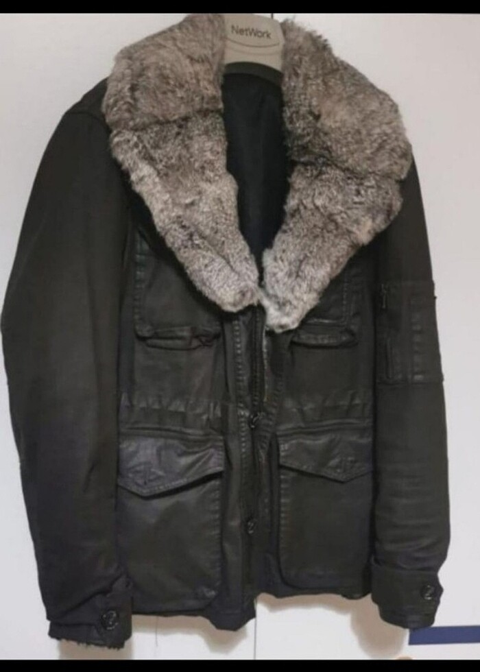 Lempelius tam boy tavşan kurk kaban mont - Görsel 4