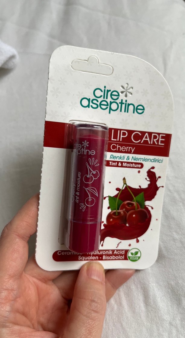 Cire Aseptine Kiraz Parlak Dudak Bakımı - Görsel 3