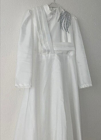 Beyaz abiye Elbise