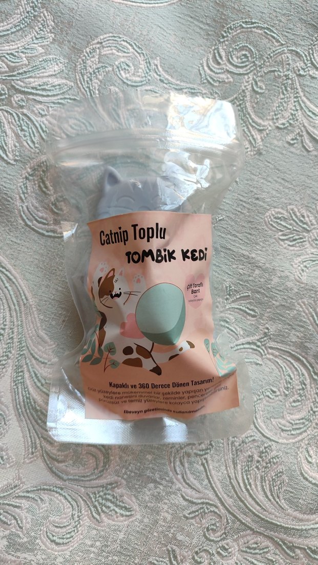 Tombik Kedi Figürlü Kedi Nanesi Oyun Topu - Görsel 4