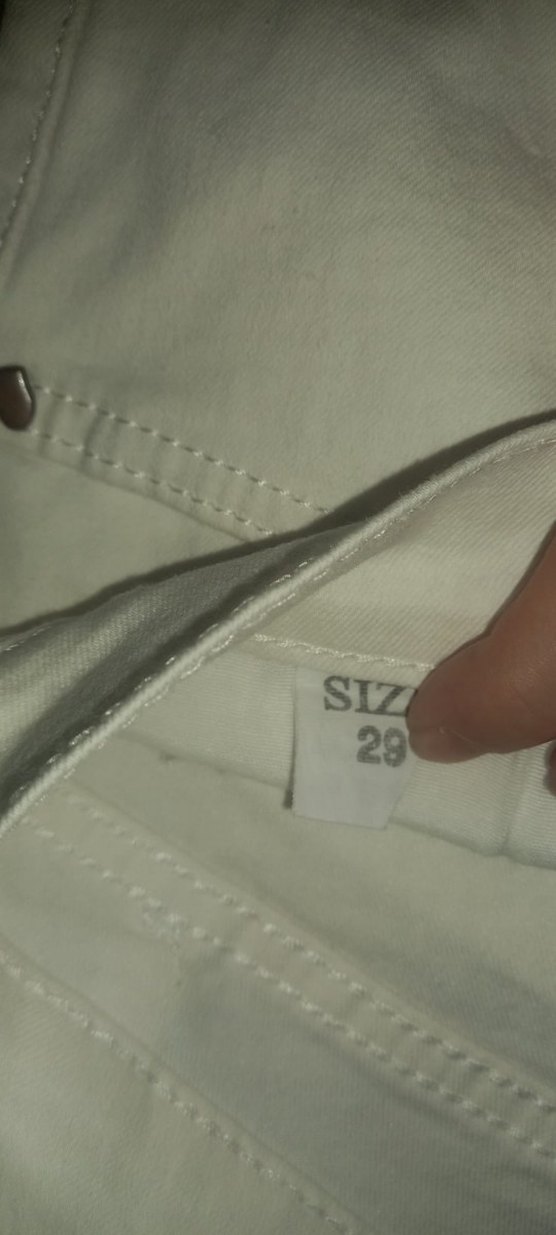 Beyaz İspanyol paça pantolon - Görsel 5