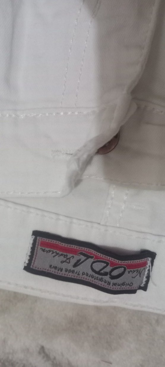 Beyaz İspanyol paça pantolon - Görsel 4