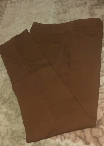 Kahverengi  Kadın Kumaş Pantolon - Görsel 6