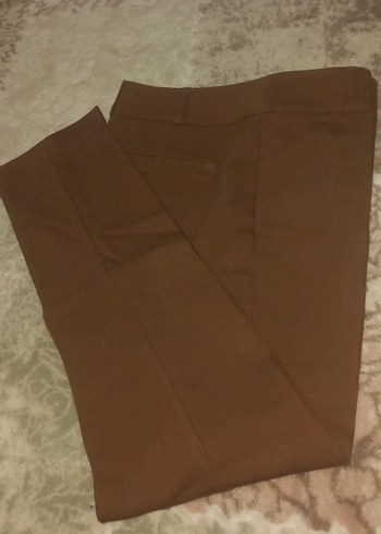 Kahverengi  Kadın Kumaş Pantolon - Görsel 7