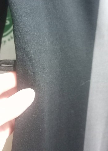 Uzun Kollu Siyah Gri Ofis Elbisesi - Görsel 6