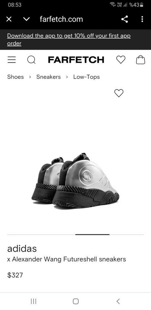 adidas x Alexander Wang Gri Snaker - Görsel 2