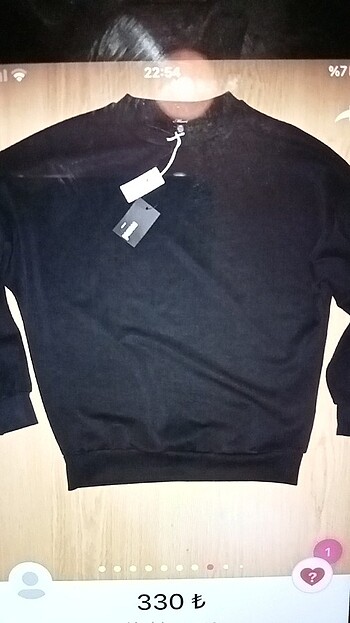 Siyah sweatshirt 