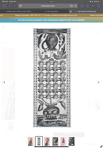  Beden siyah Renk İmannoor şal