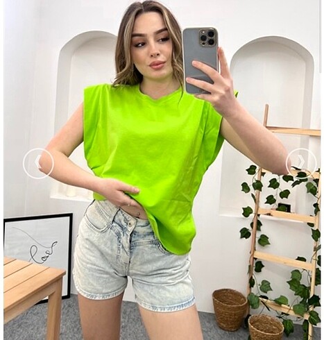 Elma yeşili tişört