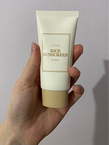 I m from rice sunscreen güneş kremi