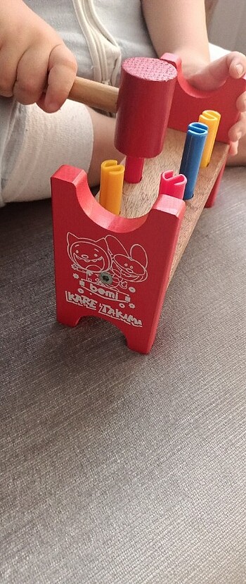  Beden Renk Ahşap çekiç oyuncak