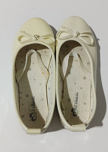 Kız Çocuk Beyaz Fiyonklu Babet Ayakkabı - Görsel 7