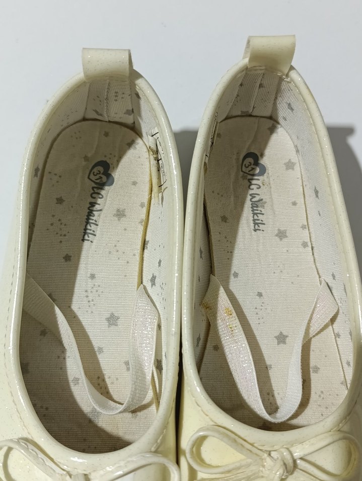 Kız Çocuk Beyaz Fiyonklu Babet Ayakkabı - Görsel 5