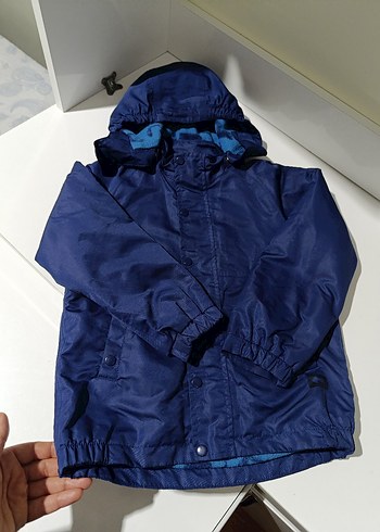 Erkek Çocuk Lacivert Düğmeli mont yağmurluk - Görsel 5