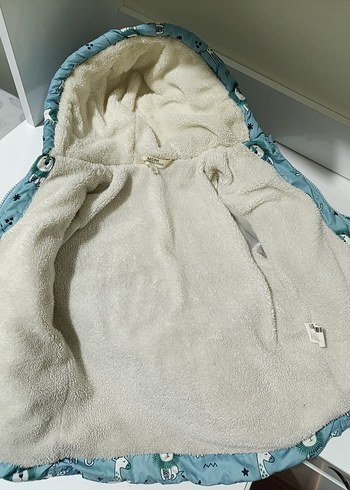 Mavi Desenli Erkek Bebek Montu - Görsel 7