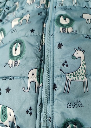 Mavi Desenli Erkek Bebek Montu - Görsel 9