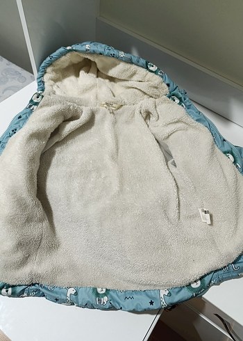 Mavi Desenli Erkek Bebek Montu - Görsel 6