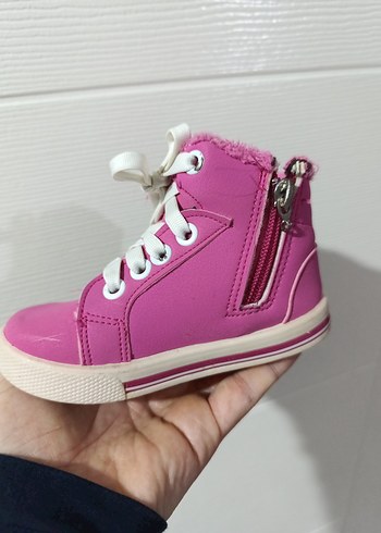 Kız Çocuk Pembe Yıldızlı Spor Ayakkabı - Görsel 6