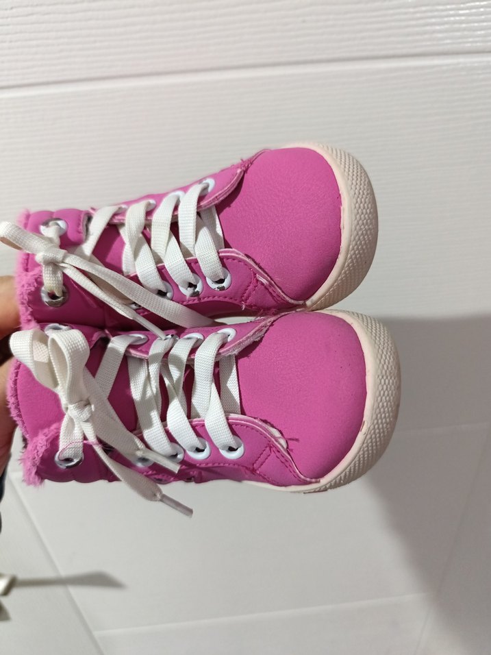 Kız Çocuk Pembe Yıldızlı Spor Ayakkabı - Görsel 2