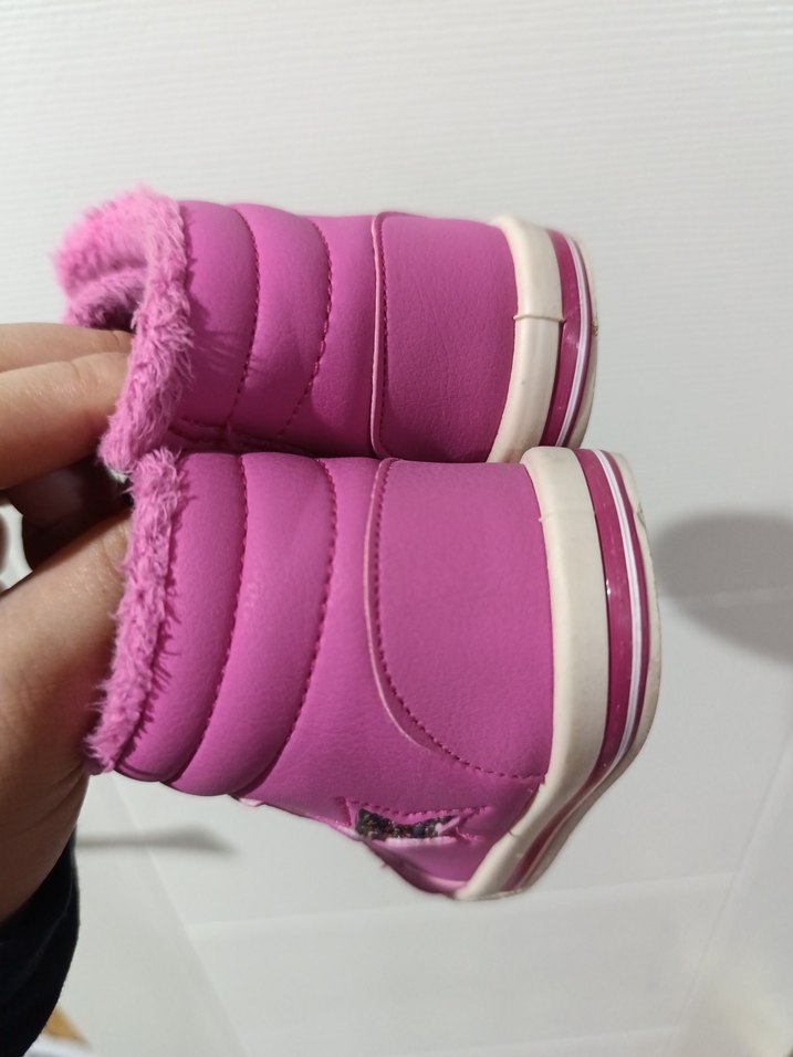 Kız Çocuk Pembe Yıldızlı Spor Ayakkabı - Görsel 4