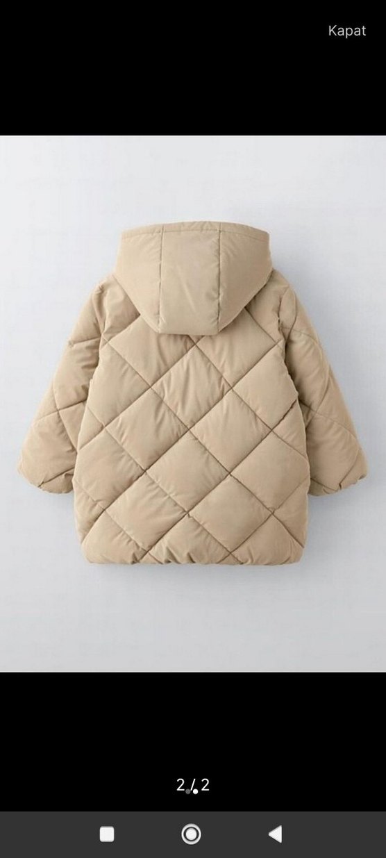 Zara kapitoneli şişme kız çocuk mont - Görsel 2
