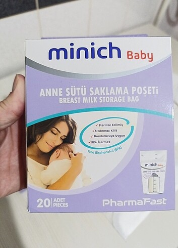 Anne sütü saklama poşeti