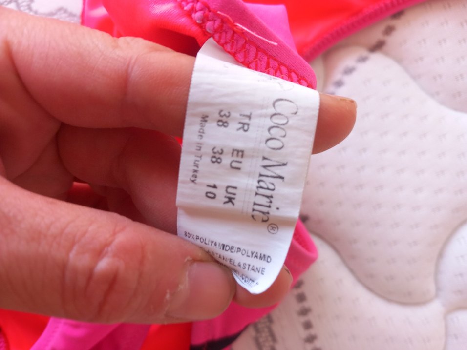 Pembe Kuşaklı Kadın Strappy Mayo - Görsel 3