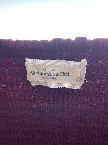 s Beden bordo Renk Abercrombie & Fitch Kısa Elbise %70 İndirimli.