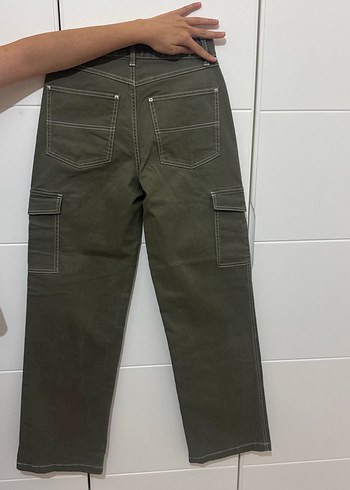 H&M Hm Kadın Haki kargo Pantolon