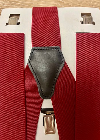 Bordo Renkli Pantolon Askısı Tokalı - Görsel 3