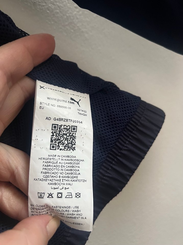 Puma Fenerbahçe Kapüşonlu Lacivert  Yağmurluk - Görsel 5