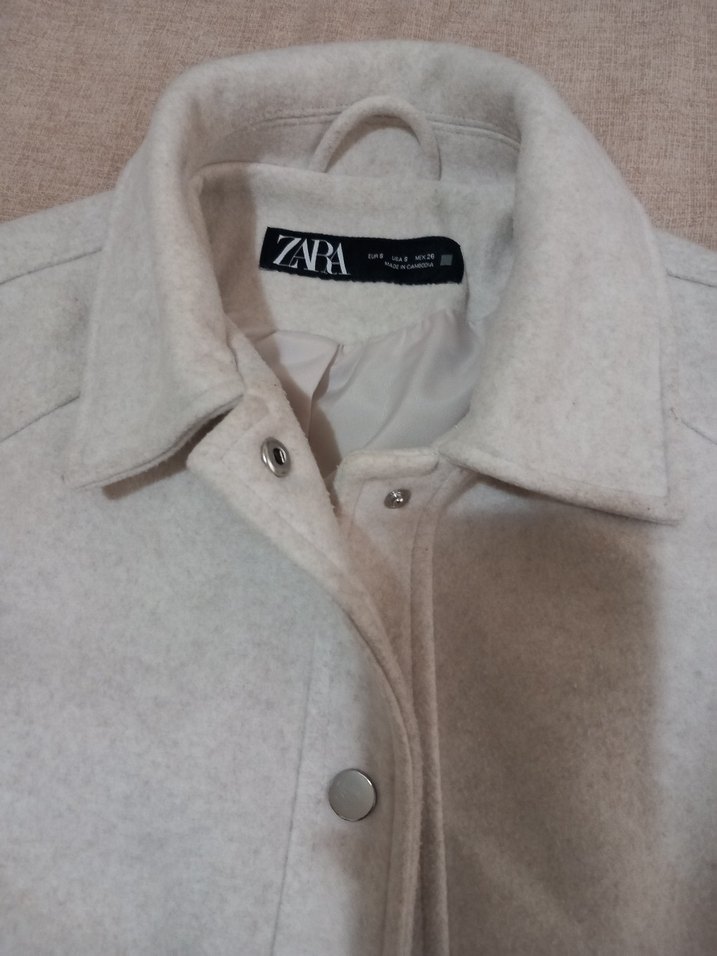 Bej Düğmeli Midi Kadın Ceket - Görsel 2