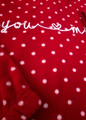 s Beden Peluş pijama 