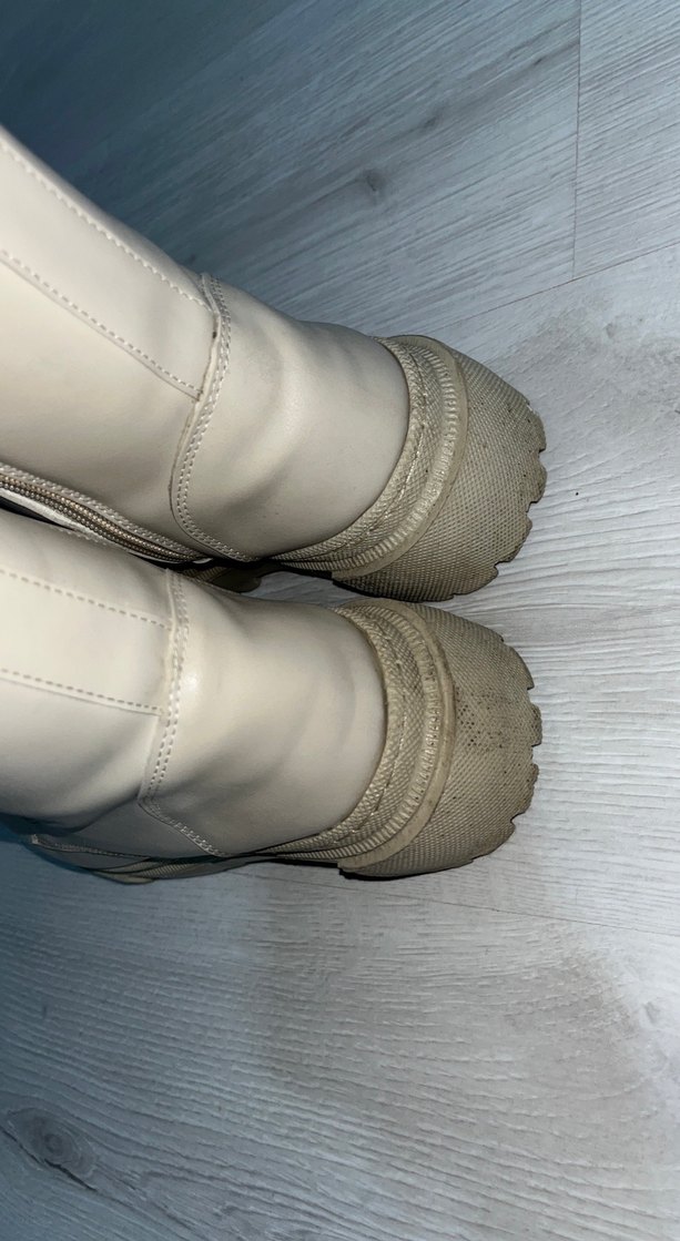 Bej Kadın Bağcıklı Normcore Bot - Görsel 4