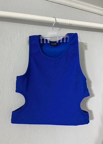 Kadın Lacivert Kısa Atlet Velcro Detaylı - Görsel 3