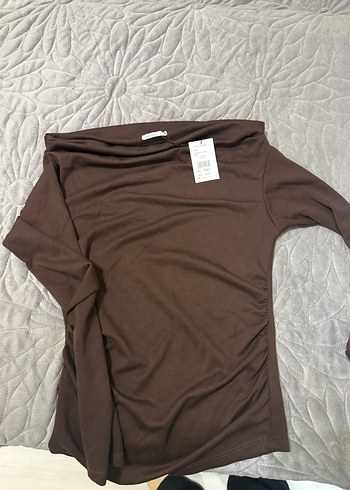 Kahverengi bluz - Görsel 5