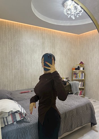 Kahverengi bluz - Görsel 2