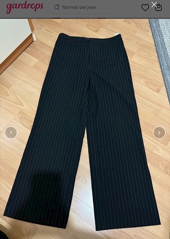 Çizgili Kumaş Pantolon - Görsel 4