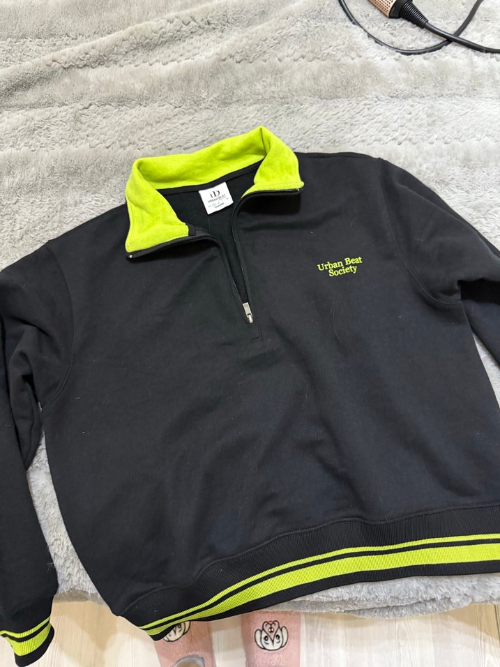 Urban beat 
Kadın Siyah Spor Takım Yüksek Yakalı Fermuarlı - Görsel 2