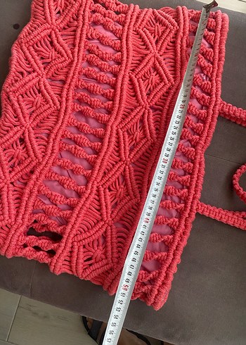 Nakışlı Kırmızı Yoga Kayışı