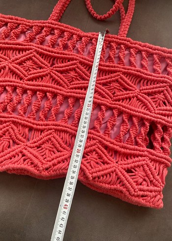 Nakışlı Kırmızı Yoga Kayışı - Görsel 2