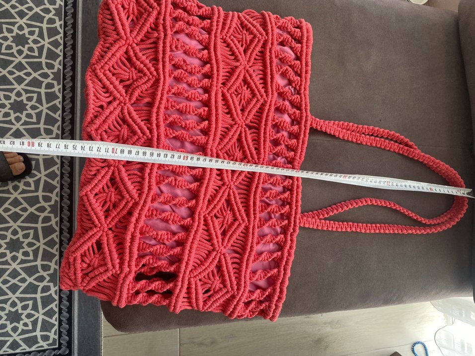 Nakışlı Kırmızı Yoga Kayışı - Görsel 3