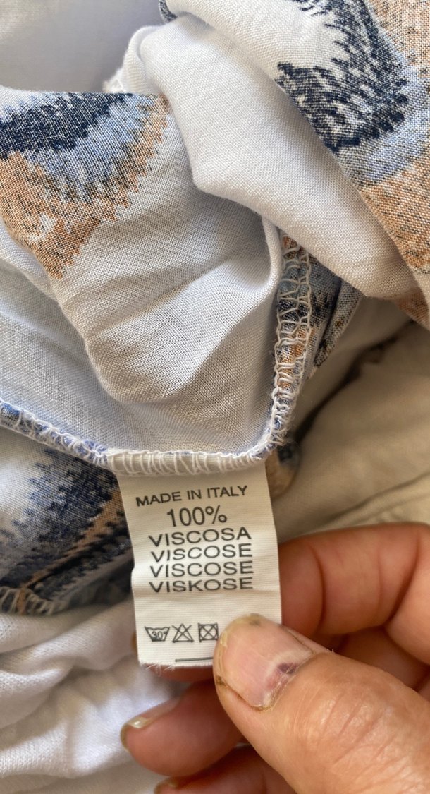 Bohem Tarzı Mavi Batik Desenli Kadın Pantolon - Görsel 4