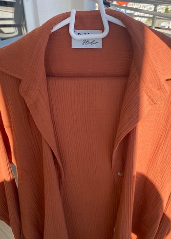 Tarçın Renkli Kadın Keten Takım - Görsel 2