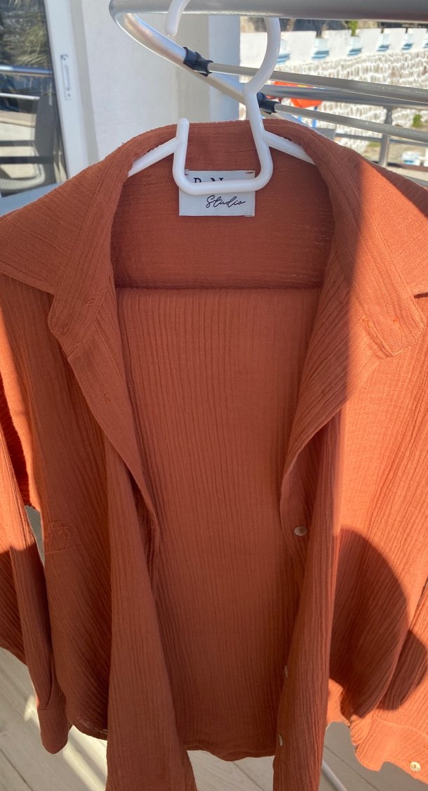 Tarçın Renkli Kadın Keten Takım - Görsel 2