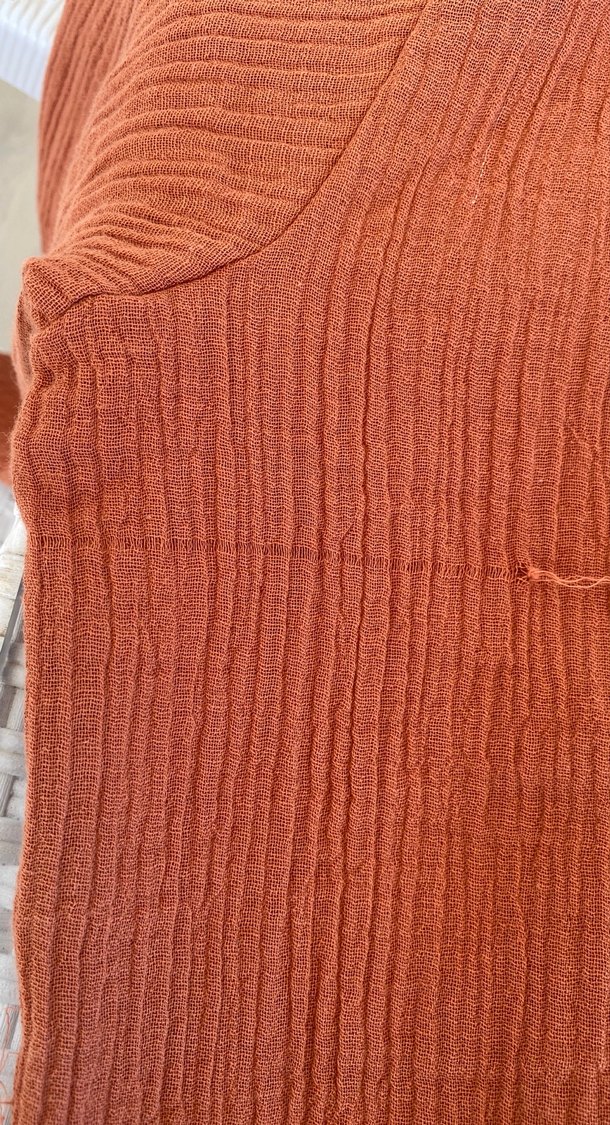 Tarçın Renkli Kadın Keten Takım - Görsel 4