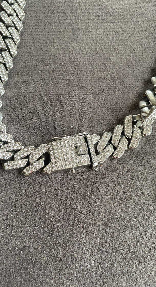 Gri Minimalist Erkek Zincir Seti - Görsel 2