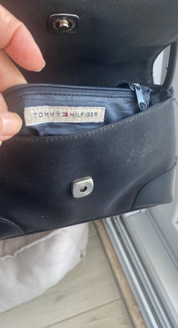 Siyah Süet Çizgili Kemerli Kadın Çanta - Görsel 4